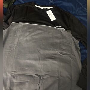Calvin Klein Men's Black and Gray Shirt